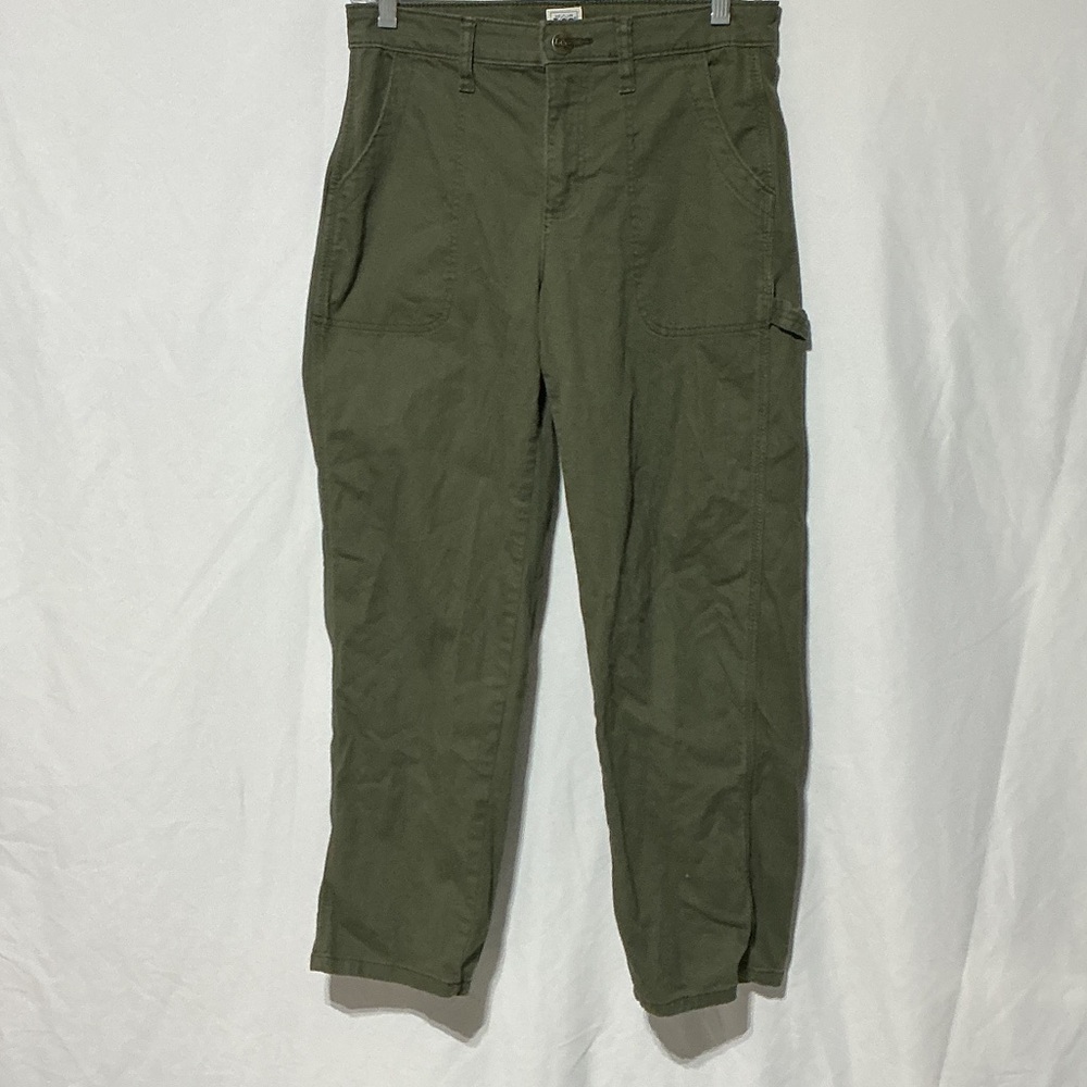 Lee Workwear Women’s Green Cotton Blend Ankle Jeans Sz 6